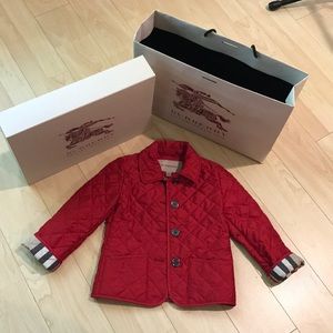 Brand New Burberry Kids Red Jacket